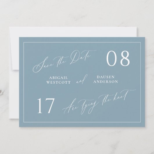 Dusty Hütte Save the Date Hochzeitsankündigung (Vorderseite)