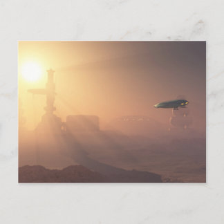 Dusty Landung auf Mars Colony Postkarte
