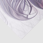 Dusty Lavender Fraktal Blume Tissue Paper Seidenpapier (Detail)