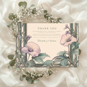 Dusty Lavender Frame Hochzeit Dankeskarte