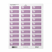 Dusty Lavender Lila Beach Hochzeit in Urlaubsort (Vorne)