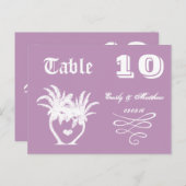 Dusty Lavender Lila Beach Hochzeit in Urlaubsort Postkarte (Vorne/Hinten)