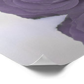 Dusty Lavender Rose 20 Table Wedding Seating Chart Poster (Ecke)