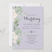 Dusty Lavender Sage Floral Wedding BUDGET (Vorderseite)