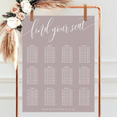 Dusty Lavender Simple Wedding Seekarten Poster