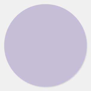 Dusty Lavender Solid Color Runder Aufkleber