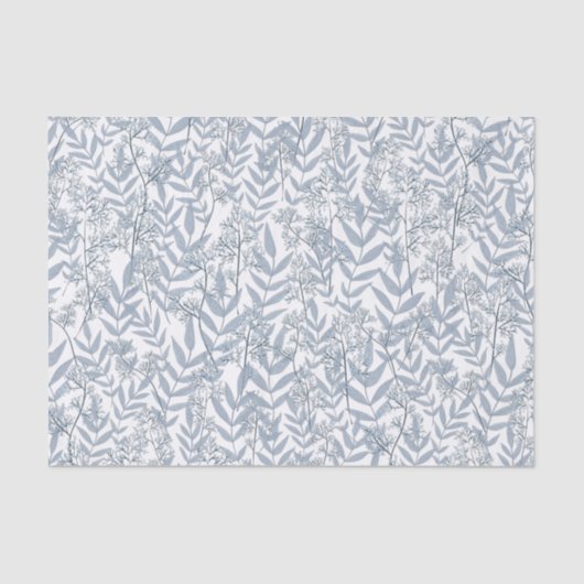 Dusty Light Blue Wedding Vintag Seidenpapier (Vorderseite)