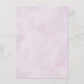 Dusty Lila Blooms Geometric Wedding Details Begleitkarte (Rückseite)
