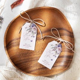 Dusty Lila Butterfly Geschenkanhänger