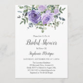 Dusty Lila Eukalyptus Botanisches Brautparty Einladung (Vorderseite)