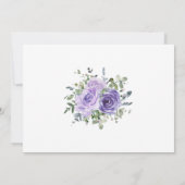 Dusty Lila Eukalyptus Botanisches Foto Save The Date (Rückseite)