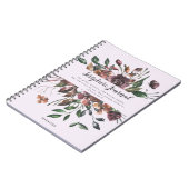 Dusty Lila Floral Personalisiert Scripture Journal Notizblock (Linke Seite)