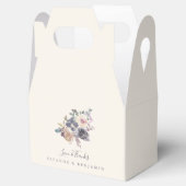 Dusty Lila Floral Water Farbe Custom Wedding Geschenkschachtel (Geöffnet)