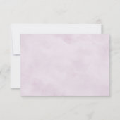 Dusty Lila Lavender Wildblume Hochzeit RSVP Karte (Rückseite)