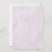 Dusty Lila Lavender Wildblume Hochzeit Save The Date (Rückseite)