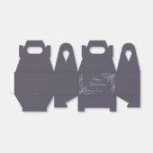 Dusty Lila Leaf Motif Happy Thanksgiving Geschenkschachtel (Ungefaltet)