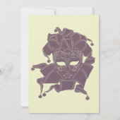 Dusty Lila Masquerade Ball Fundraiser Gala Invit Einladung (Rückseite)