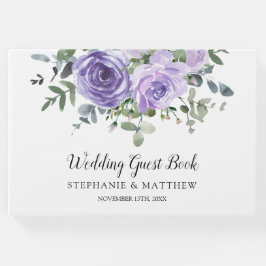 Dusty Lila Rose Eukalyptus Botanische Hochzeit Gästebuch