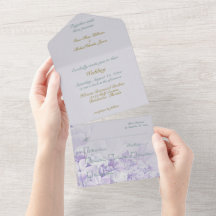 Dusty Lila Spring Flowers Hochzeit ALL-IN-ONE