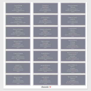 Dusty Lila und Beige Schriftart Guest Address Labe Aufkleber