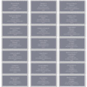 Dusty Lila und Beige Schriftart Guest Address Labe Aufkleber (Vorderseite)