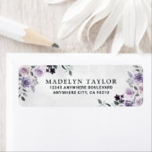 Dusty Lila und Silver Gray Floral Rustic Wedding (Insitu)