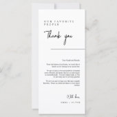 Dusty Lila Vielen Dank Tabelle Escort Platzkarte M (Rückseite)