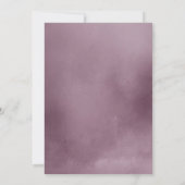 Dusty Lila Watercolor Arch Foto Abschluss Ankündigung (Rückseite)