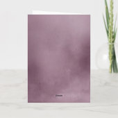 Dusty Lila Watercolor Arch Foto Abschluss Dankeskarte (Rückseite)