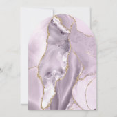 Dusty Lilac Agate Baptism Einladung (Rückseite)
