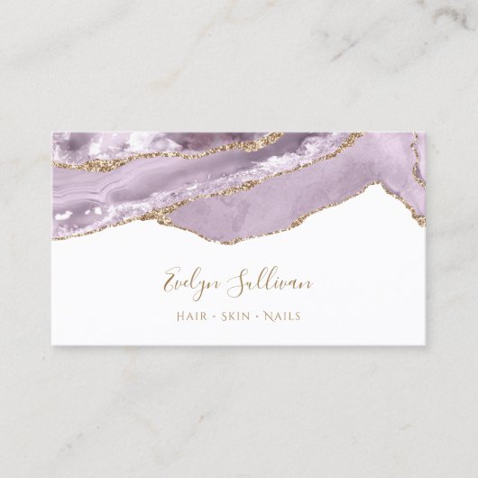 Dusty lilac agcard visitenkarte (Vorderseite)