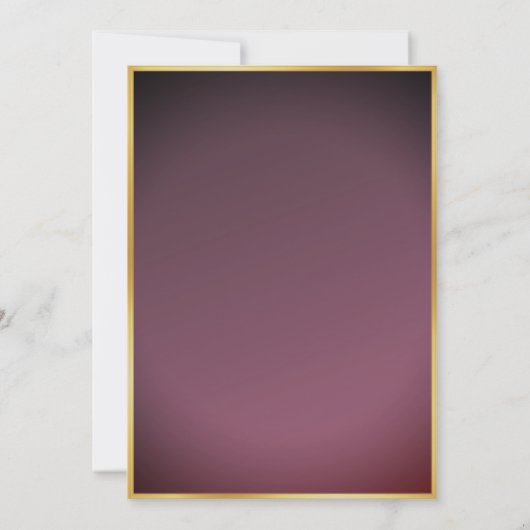 Dusty lilac gold disco einladung (Rückseite)