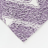 Dusty Lilac Zickzack Pattern Fleecedecke (Ecke)