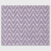 Dusty Lilac Zickzack Pattern Geschenkpapier (Flach)