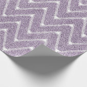 Dusty Lilac Zickzack Pattern Geschenkpapier (Ecke)