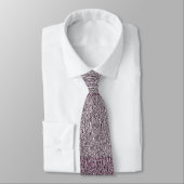 Dusty Maroon und Gray Tweedy Pattern Krawatte (Gebunden)