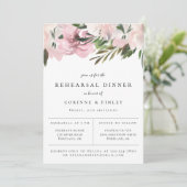 Dusty Mauve Botanical Probe Dinner Ankündigung (Stehend Vorderseite)