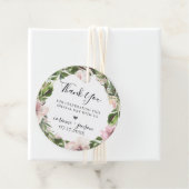 Dusty Mauve Botanical Wreath Geschenkanhänger (Beispiel)