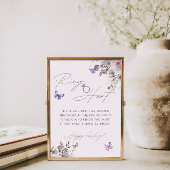 Dusty Mauve Butterfly Brautparty Ring Hunt Game Poster