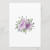 Dusty Mauve Eucalyptus Botanisches Brautparty Einladung (Rückseite)