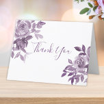 Dusty Mauve Floral Rose Foliage Wedding Dankeskarte<br><div class="desc">Diese eleganten Hochzeitskarten zeichnen sich durch ein modernes Blumendesign in Aquarelltönen aus,  das mit staubigen mauvischen Rose,  Blume und Blätter ausgestattet ist. Schreiben Sie Ihre Dankeschön Nachricht auf der Innenseite. Auch Matching-Schreibwaren sind erhältlich.</div>