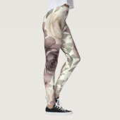 Dusty Mauve & Ivory Bloom Botanical Leggings (Rechts)