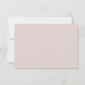 Dusty Mauve Pampas Grass Wedding RSVP Card (Rückseite)