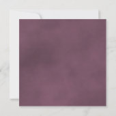 Dusty Mauve Rose auf Weiß mit Oval Foto Hochzeit Save The Date (Rückseite)