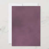 Dusty Mauve Rose Long-Stemmed Elegant Wedding Einladung (Rückseite)