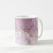 Dusty Mauve und Imitats Gold Tasse (VorderseiteRechts)