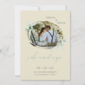 Dusty Mellow Yellow Sie sagte Yes Foto Save The Date (Vorderseite)