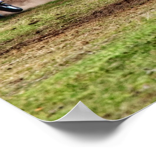 Dusty Motocross Race Poster (Ecke)