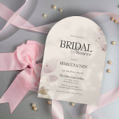 Dusty Mute Blush Rosa Brautparty Einladung