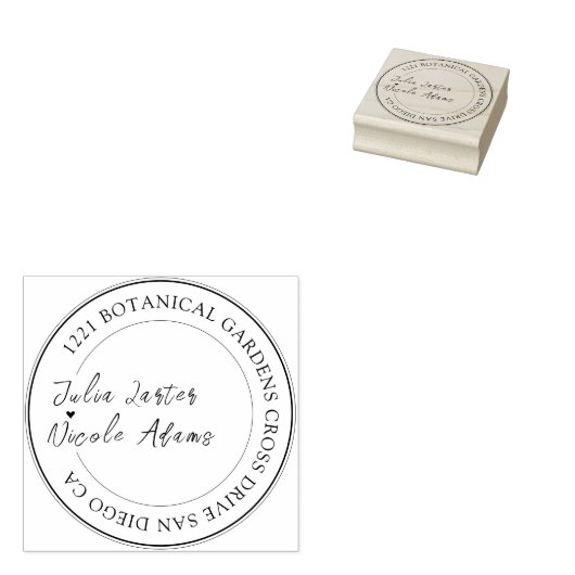 Dusty Navy Blue Pink Hibiskus Bloom Polterabend Gummistempel (Stempel)